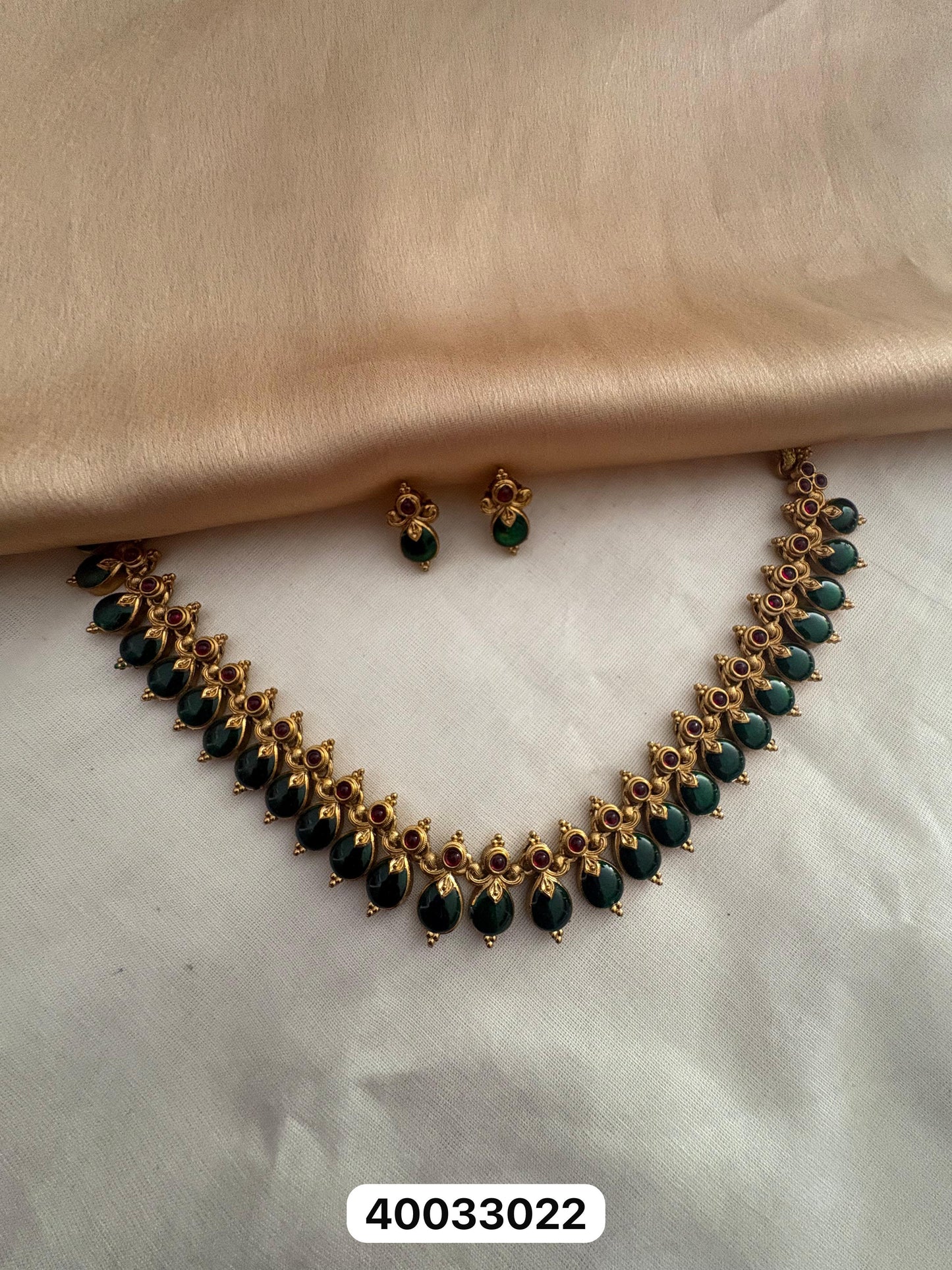 Gouri Necklace – Matte Gold