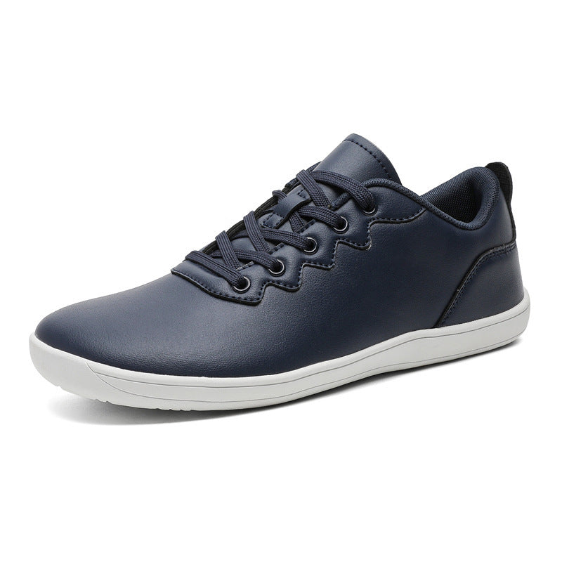 Outdoor Sneakers Low-top Lace-up Leather Surface Casual Shoes