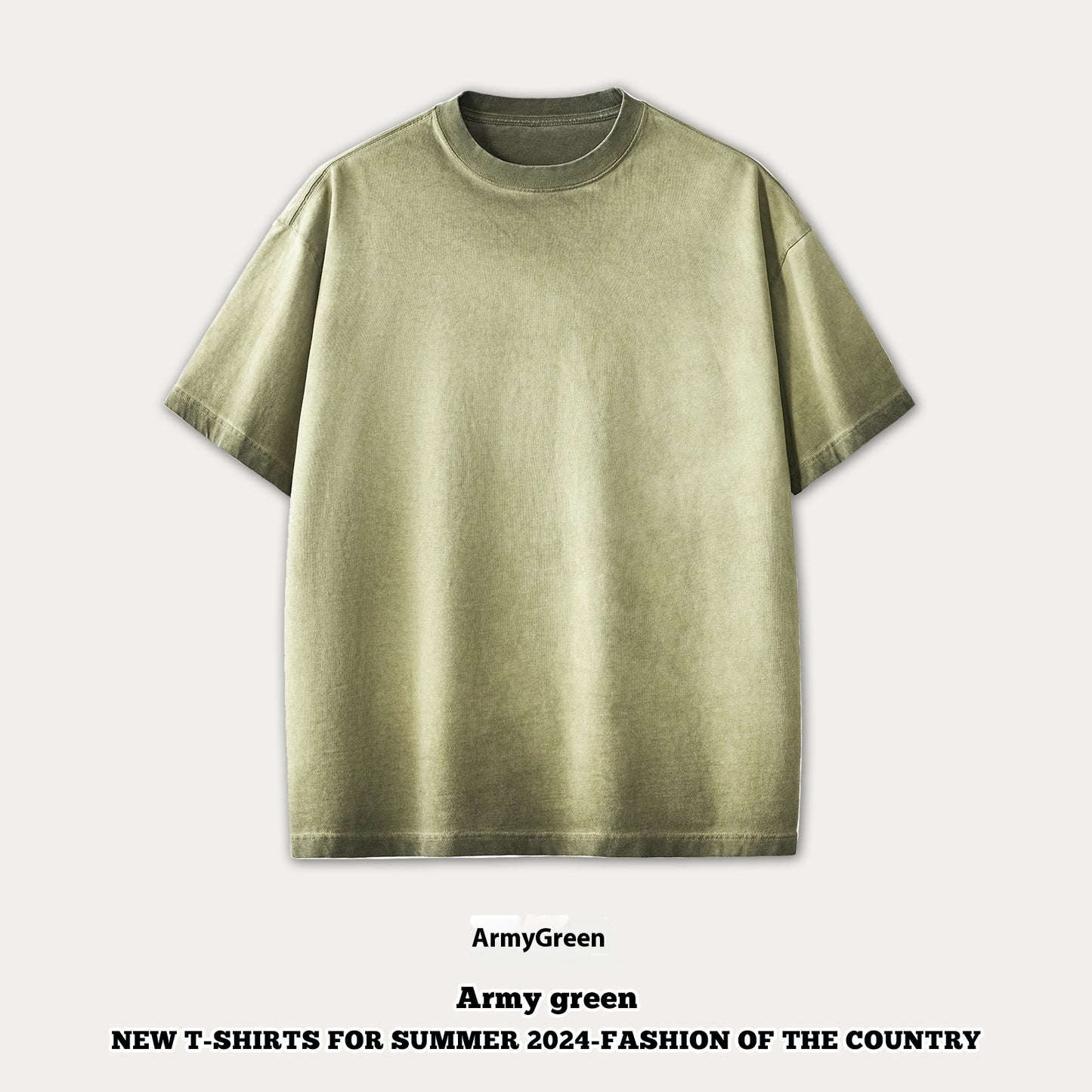 Street Dopamine Pure Cotton Washed Old Short Sleeve
