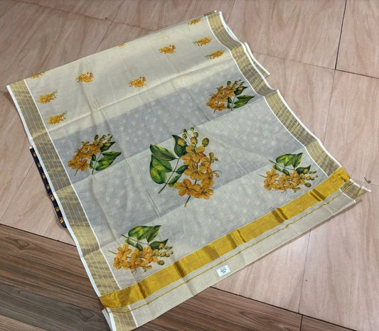 Ready-to-Wear Golden Tissue Saree – Premium Quality, 6.25 Meters