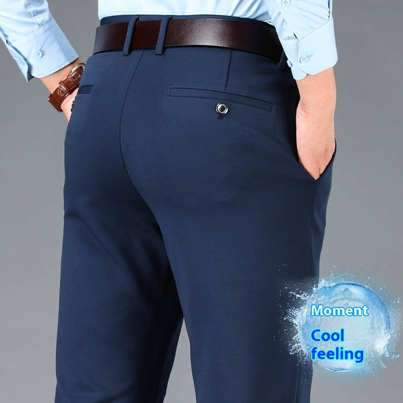 Men's Business Casual Plus-sized Suit Pants