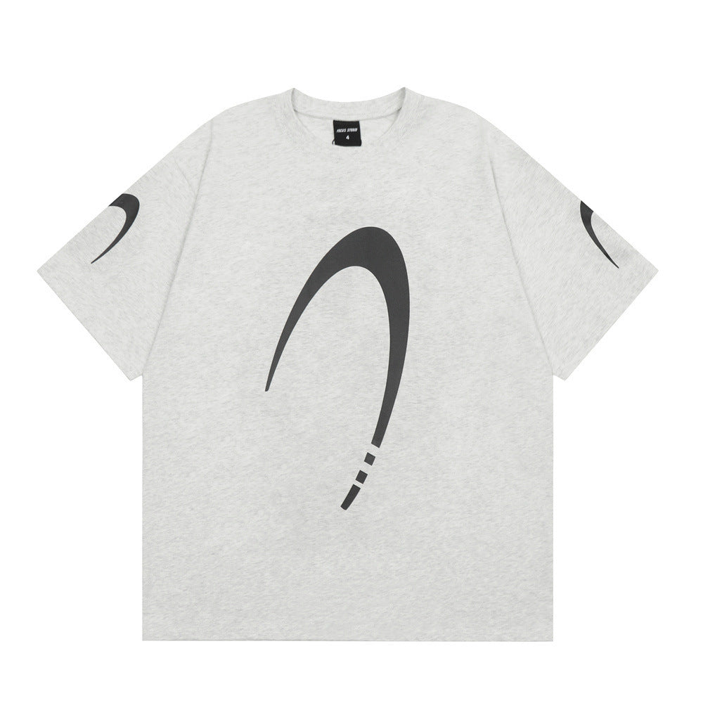 Fashion Letter Cotton T-shirt Summer Men