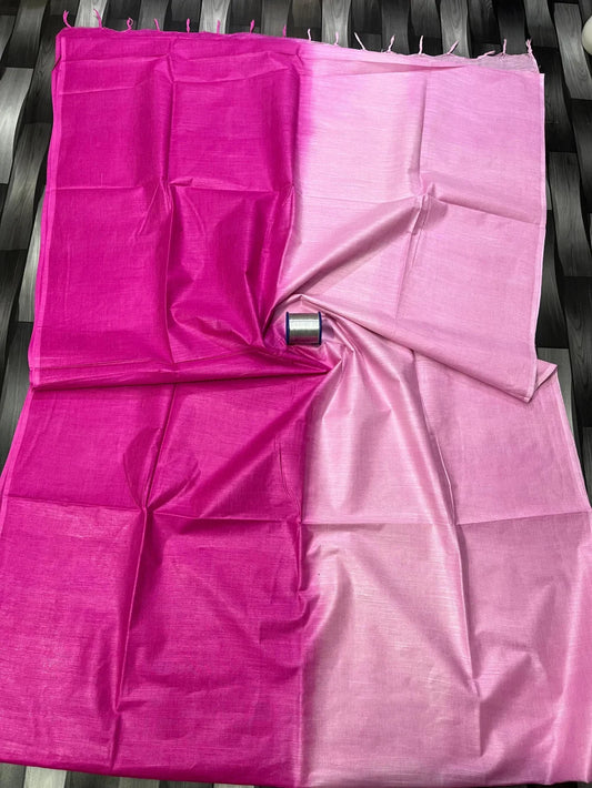 Premium Pink Cotton Saree – 6.25 Mtrs | Elegant & Comfortable