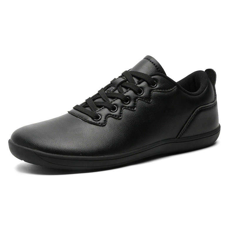 Outdoor Sneakers Low-top Lace-up Leather Surface Casual Shoes