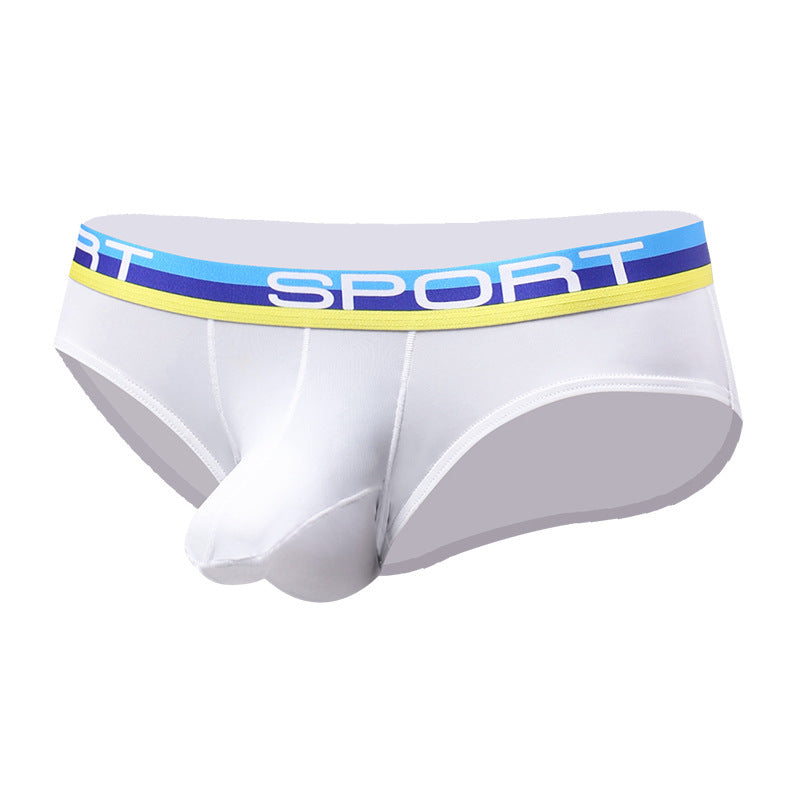 Sexy Three-dimensional Bullet Separation Bag Men's Underwear Panties Nylon Breathable Elastic Ice Silk Fabric