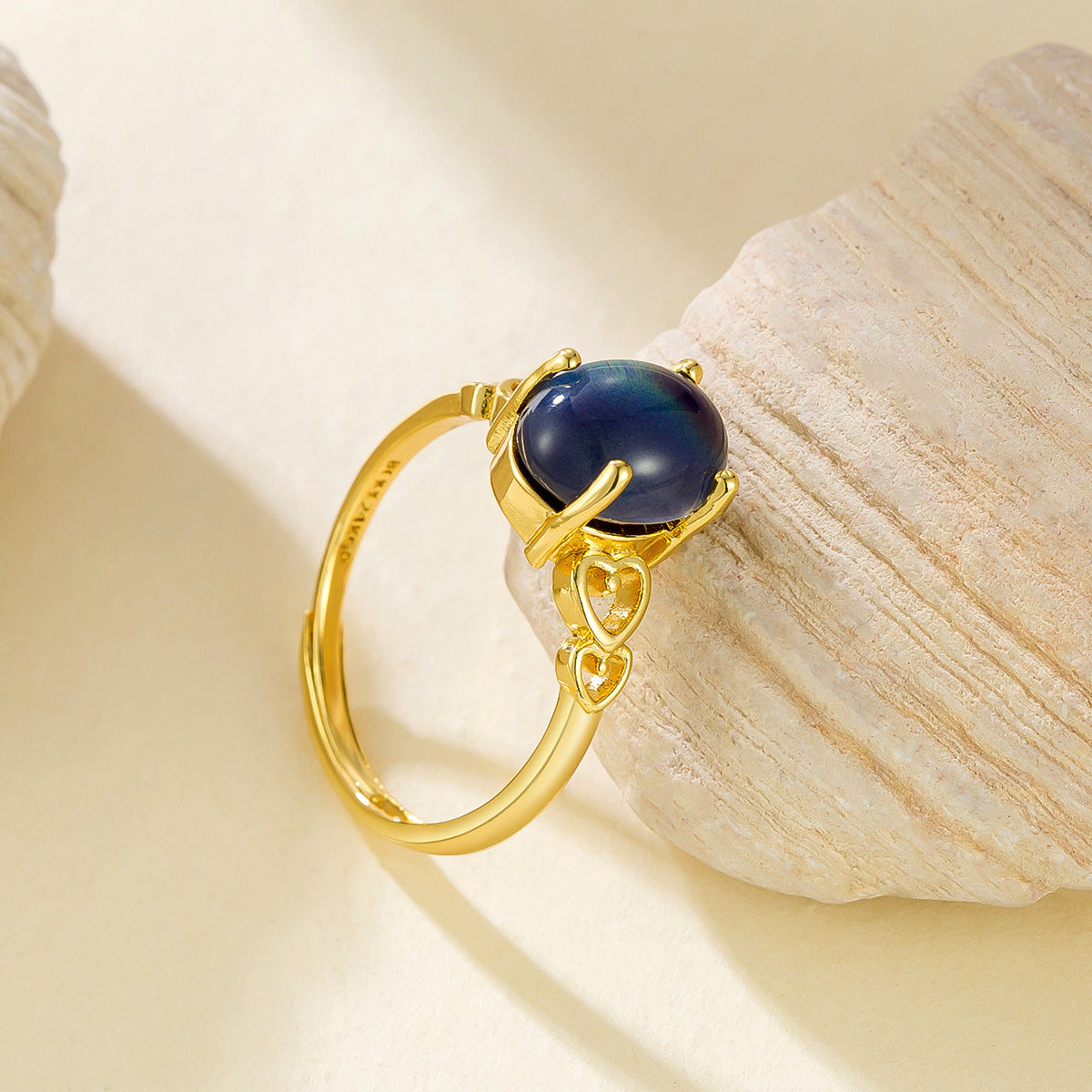 Oval Egg Surface Temperature-sensitive Ring Opening Size Adjustable