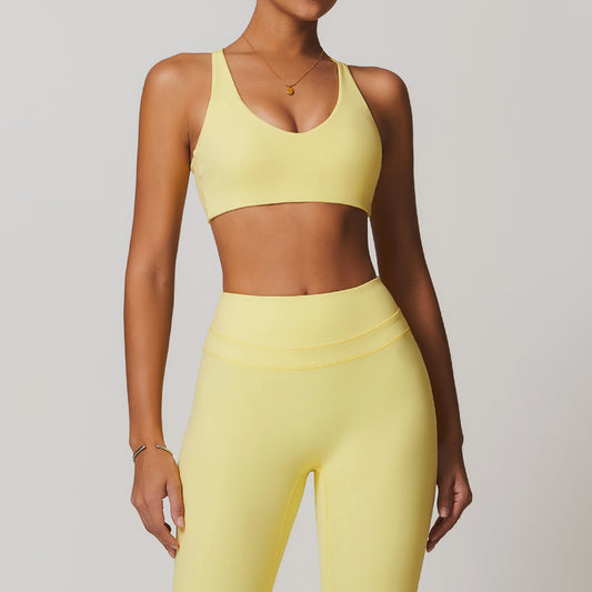 Brushed Tight Back Yoga Bra For Women