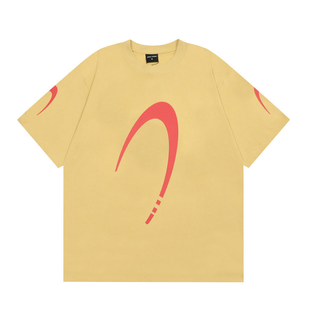 Fashion Letter Cotton T-shirt Summer Men
