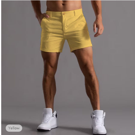 Men's Shorts With Pockets Fashion Summer Button Beach Pants