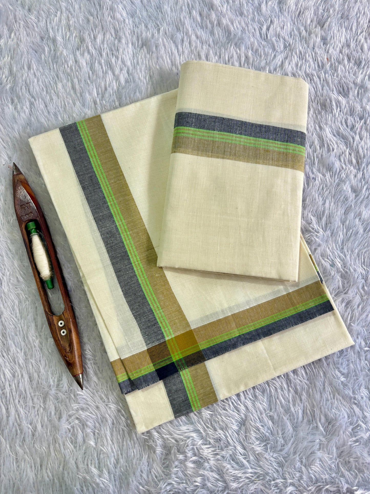 Premium Mulloth Set Mundu – 2.80 Meters Traditional Kerala Wear