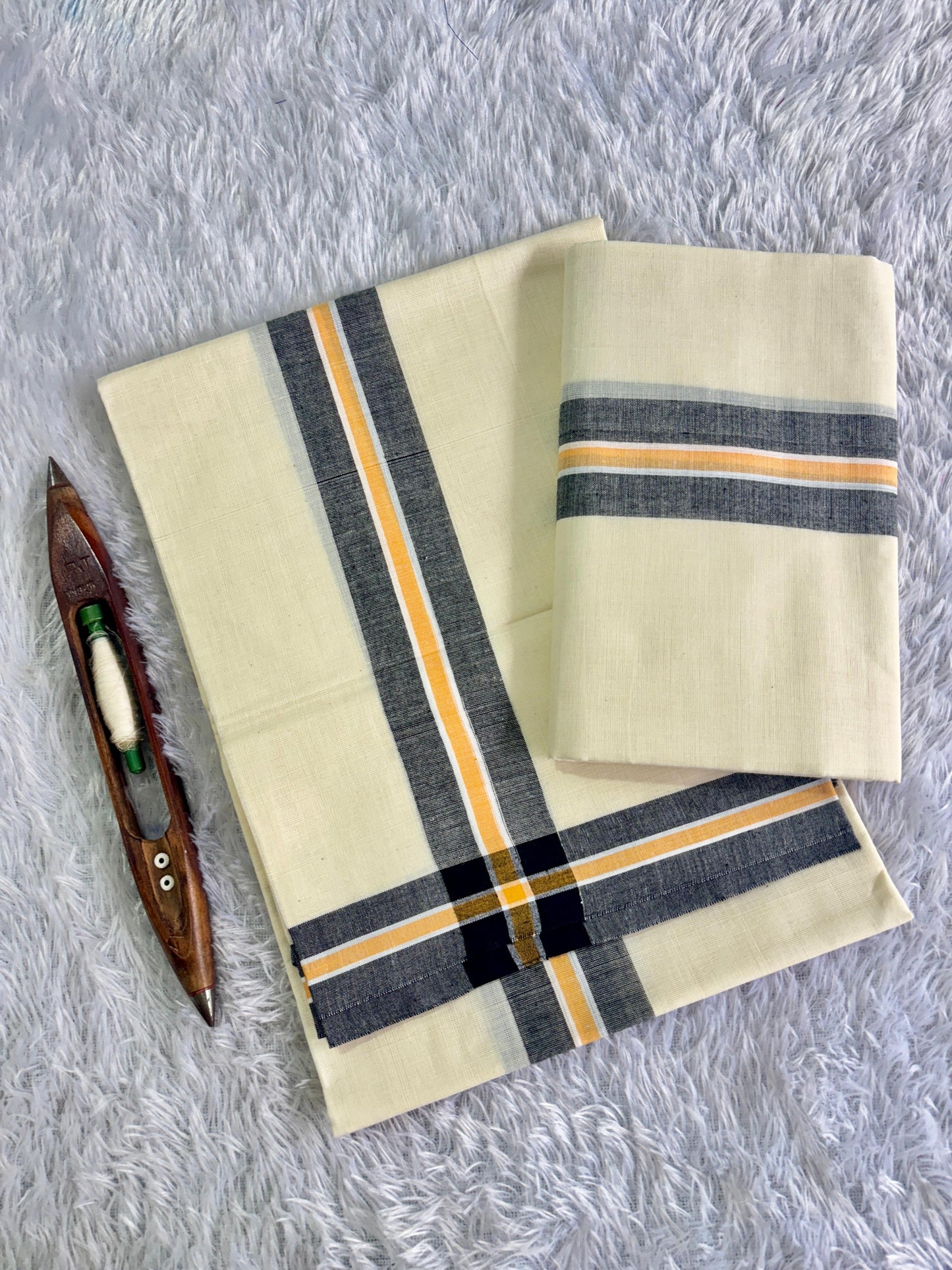 Premium Mulloth Set Mundu – 2.80 Meters Traditional Kerala Wear