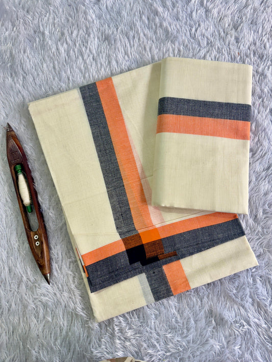 Premium Mulloth Set Mundu – 2.80 Meters Traditional Kerala Wear