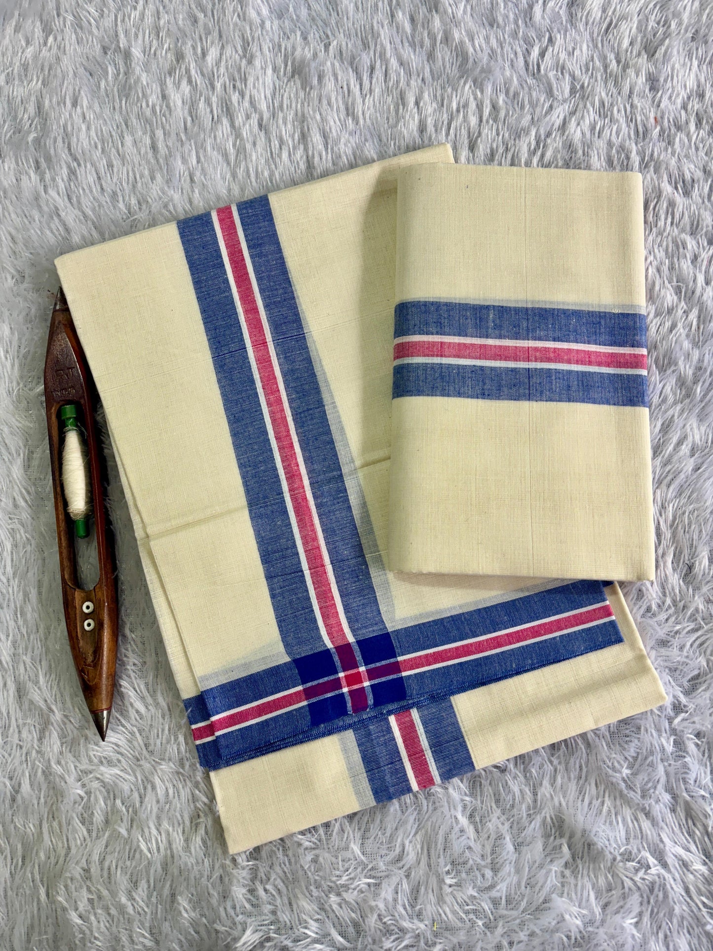 Premium Mulloth Set Mundu – 2.80 Meters Traditional Kerala Wear